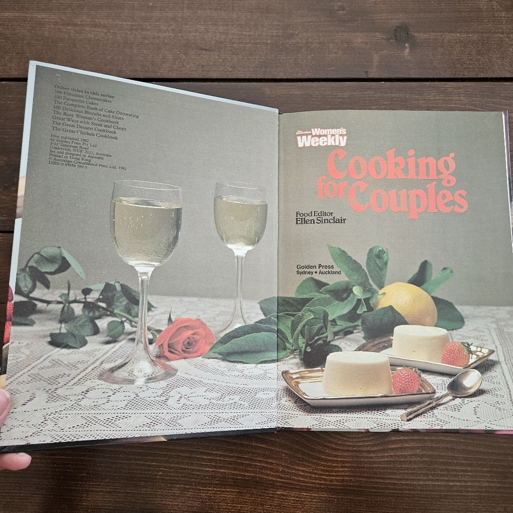 Women's Weekly Vintage 1982 Cooking for Couples Hardcover Cookbook - Picture 2 of 10